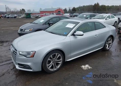 2014 Audi S5 3.0T Premium Plus z USA, uszkodzony, nr VIN WAUGGAFR3EA030842